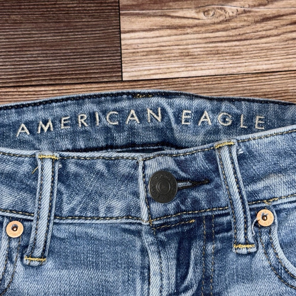 American Eagle Airflex Jeans Mens 29x32 Athletic Straight Distressed Stretch - Picture 5 of 9